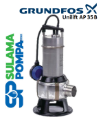 GRUNDFOS UNİLİFT AP 35B.50.08.A1.V - 1. HP 220V KOMPLE PASLANMAZ ÇELİK ATIK SU DALGIÇ POMPA-96468355