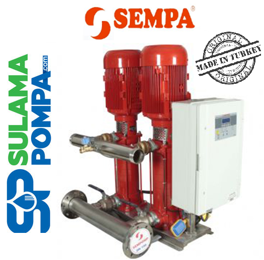 SEMPA SPL C 50-07x2 20.HP 380V ÇİFT POMPALI YANGIN HİDROFORU