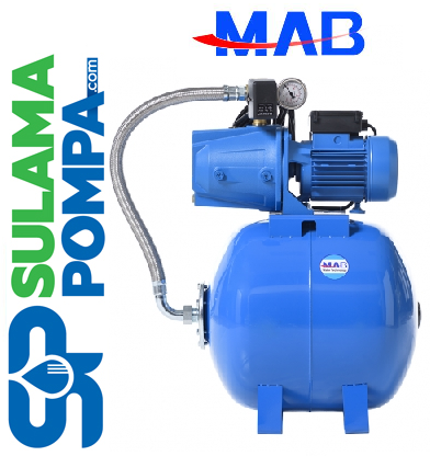 MAB JET 110 1.HP 24 LT TANKLI 4 KAT 4 DAİRE PAKET HİDROFOR