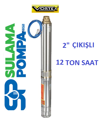 VORTEX 12GM-40 10,HP 380V DERİN KUYU DALGIÇ POMPA