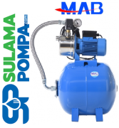 MAB JETINOX 100- 1, HP 24 LT TANKLI PASLANMAZ GÖVDELİ PAKET HİDROFOR (4 kat 4 daire)