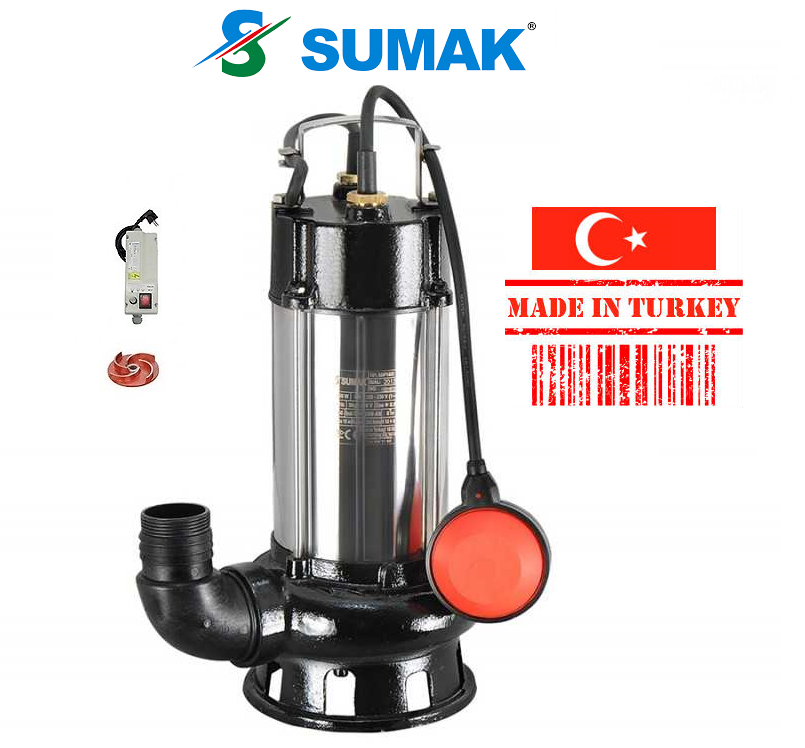SDF 18/2 1.8 HP 220V PASLANMAZ GÖVDELİ FOSEPTİK DALGIÇ POMPA