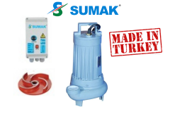 SUMAK SDTV 40/2  4HP  380V VORTEX ÇARKLI FOSEPTİK DALGIÇ POMPA