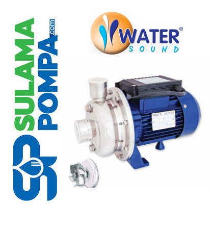 WATER SOUND BK100D(316) 1 HP 220V KOMPLE PASLANMAZ ÇELİK AÇIK FANLI SANTRİFÜJ POMPA