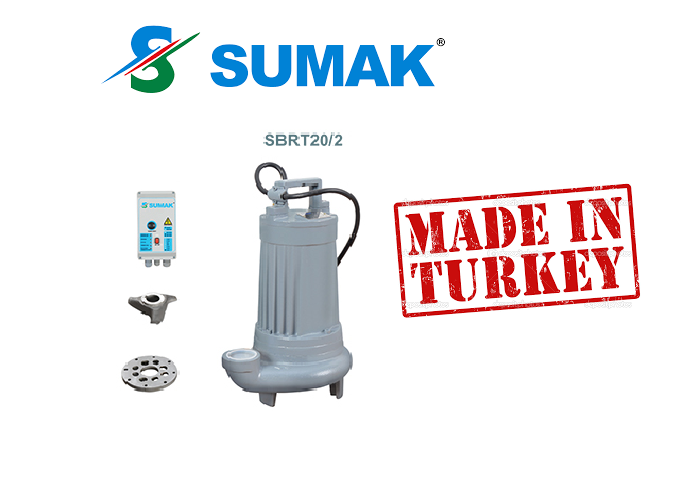 SUMAK SBRT 20/2 380W BIÇAKLI FOSEPTİK DALGIÇ POMPA