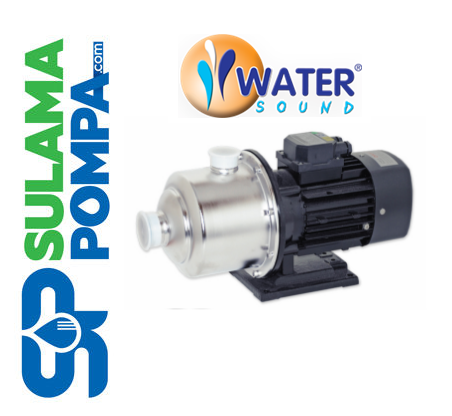 WATER SOUND CM 4-60 (304) 1,5 HP 220V YATIK MİLLİ ÇOK KADEMELİ PASLANMAZ ÇELİK SANTRİFÜJ POMPA