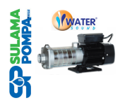 WATER SOUND CMH4-60 (316) 1.5 HP 220V YATIK MİLLİ ÇOK KADEMELİ KOMPLE PASLANMAZ ÇELİK SANTRİFÜJ POMPA