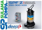 STAR  SPF Z 400 T 4.HP 380W PASLANMAZ ÇARKLI DRENAJ DALGIÇ POMPA+PANO