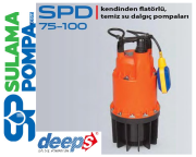 STAR  SPD 75 M 0.85 HP 220W TEMİZ SU KESON KUYU DALGIÇ POMPA