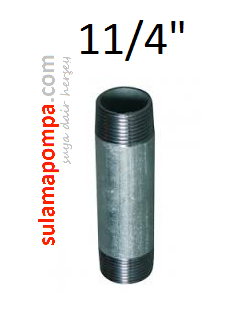 1 1/4 \'\' 100 CM GALVANİZ BORU NİPELİ