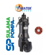 WATER 65 WQX25-15-3 - 4.HP 380V DÖKÜM GÖVDELİ PARÇALAYICILI ATIK SU DALGIÇ POMPA