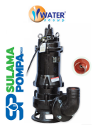 WATER WQ 85-13-7.5QG - 10 HP 380V DÖKÜM GÖVDELİ PARÇALAYICILI ATIK SU DALGIÇ POMPA