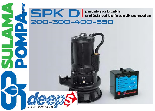 STAR SPK D 200 T- 2.HP 380W PARÇALAYICI BIÇAKLI FOSEPTİK DALGIÇ POMPA