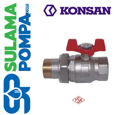 KONSAN 1/2'' RAKORLU TAM GEÇİŞLİ VANA