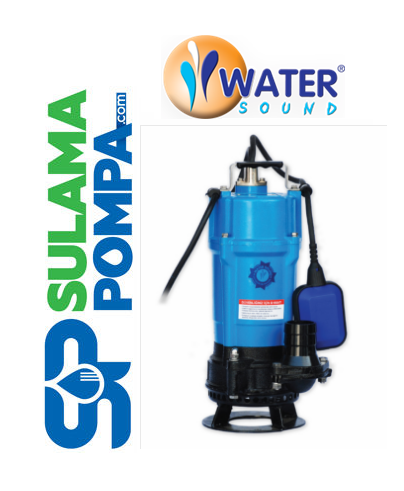 WATER SOUND FDM2.55 0.75 HP 220V ALÜMİNYUM GÖVDELİ KARIŞTIRICILI DOMESTİK ÇAMURLU SU DALGIÇ POMPA