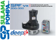 STAR SPF VX 300 T 3.HP 380W AÇIK FANLI PANOLU FOSEPTİK DALGIÇ POMPA+PANOLU