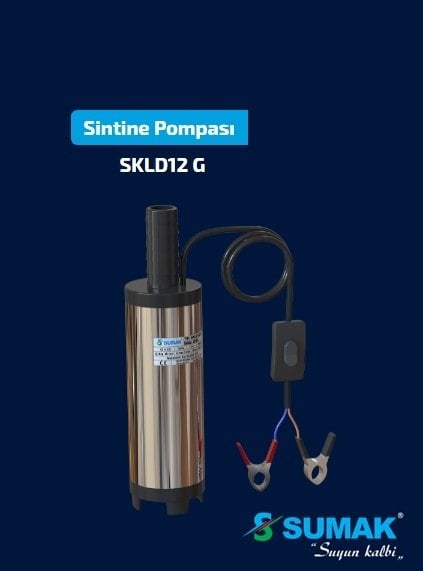 SKLD12 G  18W 12V DC  MANUEL KALEM  DALGIÇ POMPA (SİNTİNE POMPA)