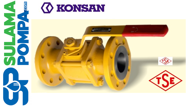 KONSAN DN 65 PN 40 FLANŞLI DOĞALGAZ VANASI