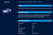 SUMAK SYT6-180/10    1.8 HP 380V    Yatay Milli Kademeli Pompa