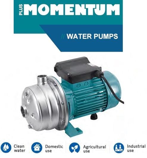 MOMENTUM, MB2-70/150D, 2HP, PASLANMAZ ÇİFT KADEME POMPA, 220V