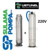 ÜSTÜNEL S4 P4 03/27 3.HP 220V DERİN KUYU DALGIÇ POMPA
