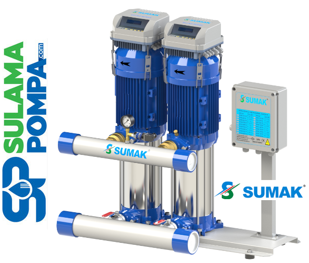 SHT 16B 750/6 FK 2x7.5 HP 380V ÇİFT POMPALI FREKANS KONTROLLÜ HİDROFOR