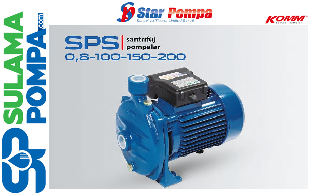 STAR SPS 150 T 1.5 HP 380V TEK KADEMELİ SANTRİFÜJ POMPA