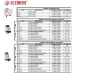 Element ELT-6C    2-11 Bar Tahliyeli   Monofaze Basınç Şalteri