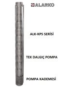 Alarko 8160/07-A  100Hp  8'' Paslanmaz Çelik Derin Kuyu Tek Dalgıç Pompa (Tek Pompa-Pompa Kademesi) ALK-KPS Serisi