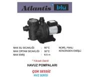 Atlantis Blu  HVZ 050M   0.5Hp 220V  Ön Filtreli Kendinden Emişli Yüksek Debili Çok Sessiz Havuz Pompası