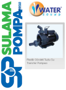 WATER TDA50 0.5 HP 220V PLASTİK GÖVDELİ TUZLU SU TRANSFER POMPASI