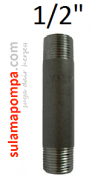 1/2\'\' 100 CM SİYAH BORU NİPELİ