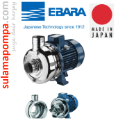 EBARA DWO 150M 1.5 HP AÇIK FANLI TEK KADEME PASLANMAZ ÇELİK SANTRİFÜJ POMPA