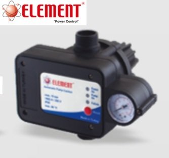 Element   ELT-PC-1CS   Dikey Çıkışlı Manometreli  Arkadan Ayarlı Kablolu Prizli  Otomatik Pompa Kontrol Cihazı