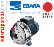 EBARA CDX 70/07 0.75 HP 380W TEK KADEMELİ PASLANMAZ ÇELİK SANTRİFÜJ POMPA-AISI 304