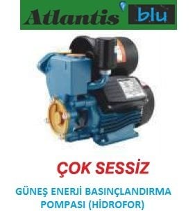 ATLANTİS BLU  EN 25M  0.45 HP 220V BASINÇ ARTTIRICI GÜNEŞ ENERJİ POMPASI (HİDROFOR) (OKYANUS SERİ)