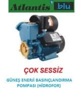 ATLANTİS BLU  EN 25M  0.45 HP 220V BASINÇ ARTTIRICI GÜNEŞ ENERJİ POMPASI (HİDROFOR) (OKYANUS SERİ)