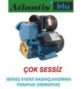 ATLANTİS BLU  EN 25M  0.45 HP 220V BASINÇ ARTTIRICI GÜNEŞ ENERJİ POMPASI (HİDROFOR) (OKYANUS SERİ)