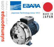 EBARA CDXM 120/12 1,2 HP AISI 316 TEK KADEMELİ PASLANMAZ ÇELİK SANTRİFÜJ POMPA