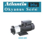 Atlantis Blu KDNR 4-6M   2Hp 220V  Paslanmaz Çelik Fan ve Difüzörlü Yatık Çok Kademeli Pompa (SS 304)