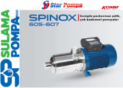 STAR SPINOX 605 M 1.HP 220V KOMPLE PASLANMAZ ÇOK KADEMELİ POMPA