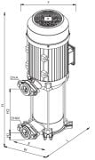 SUMAK, SHT8-450/12, 4.5HP, 380V, DÜŞEY MİLLİ KADEMELİ POMPA