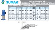 SUMAK, SHT8-450/12, 4.5HP, 380V, DÜŞEY MİLLİ KADEMELİ POMPA