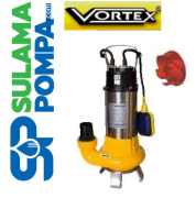 VORTEX VX 150 T 1.5 HP 380W  PASLANMAZ GÖVDELİ FOSEPTİK DALGIÇ POMPA