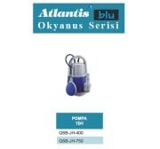 Atlantis Blu QSB-JH-400   400W  220V  Plastik Gövdeli Temiz Su Drenaj Dalgıç Pompa (Alttan Çıkışlı) - OKYANUS SERİ