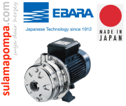 EBARA 2CDX 200/30 3, HP 380W  AISI304 ÇİFT KADEMELİ PASLANMAZ ÇELİK SANTRİFÜK POMPA