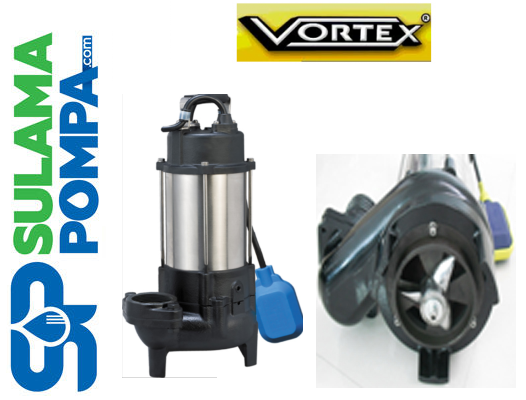 VORTEX CUTTER 300 M 3.HP PARÇALAYICILI BIÇAKLI FOSEPTİK DALGIÇ POMPA