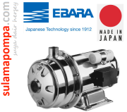 EBARA 2CD 120/20 2, HP 380W ÇİFT KADEMELİ KOMPLE PASLANMAZ SANTRİFÜJ POMPA