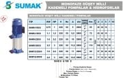 Sumak  SHM12-220/4    2.2Hp 220v Dik Düşey Milli Kademeli Pompa