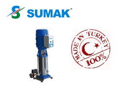 SUMAK SHTP8 A 400/12 4.HP 380W DÜŞEY MİLLİ KADEMELİ KOMPLE PASLANMAZ HİDROFOR